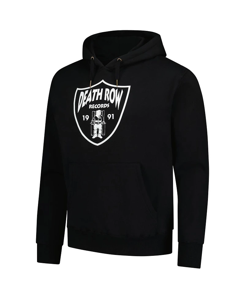Lids Men's Black Death Row Records Pullover Hoodie