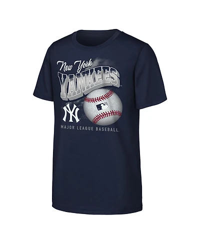 Outerstuff Big Boys and Girls Navy New York Yankees Outta Here T-Shirt