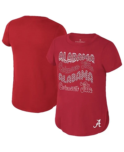 Colosseum Big Boys and Girls Crimson Alabama Tide Rogan T-Shirt