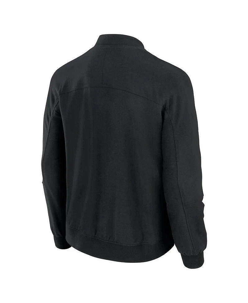 J. Palmer Men's Black Detroit Lions Lightweight Cover-4 Tri-Blend Full-Zip Jacket
