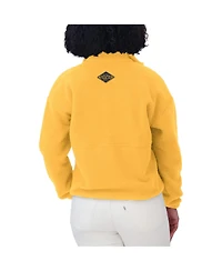 Wear by Erin Andrews Women's Gold Nashville Predators Polar Fleece Half-Zip Jacket
