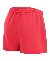 Wear by Erin Andrews Women's Red St. Louis Cardinals Washed Fleece Sweatshirt & Shorts Lounge Set