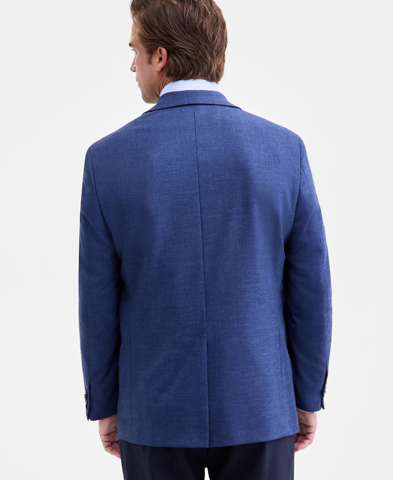 Michael Kors Men's Classic-Fit Stretch Blue Twill Sport Coat