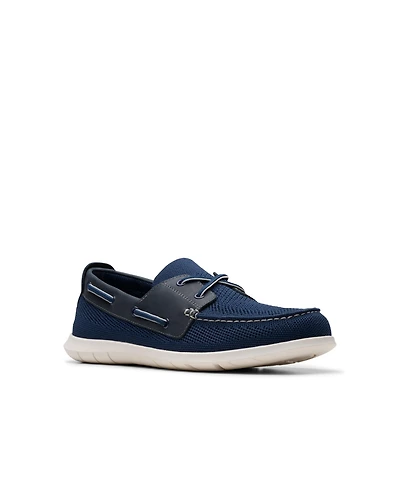 Clarks Men's Flexway Tie Casual Slip On Boat Shoe