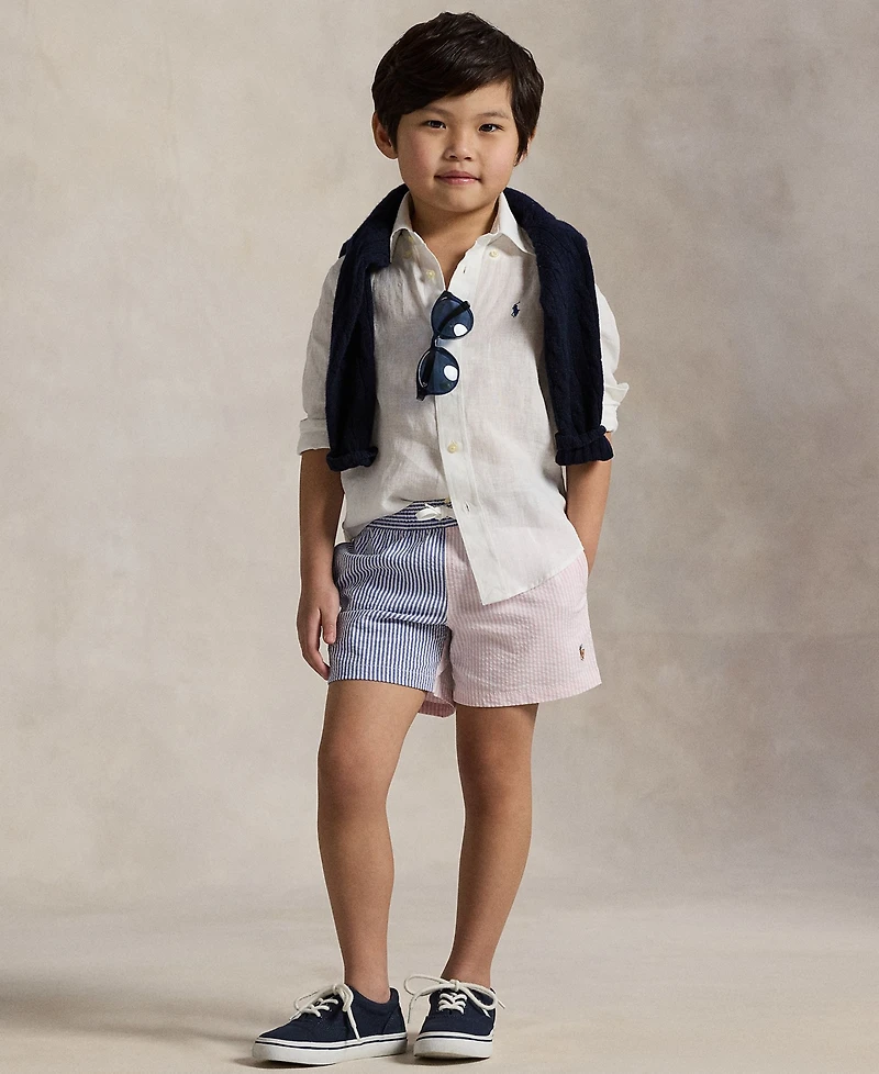 Polo Ralph Lauren Toddler and Little Boys Linen Shirt