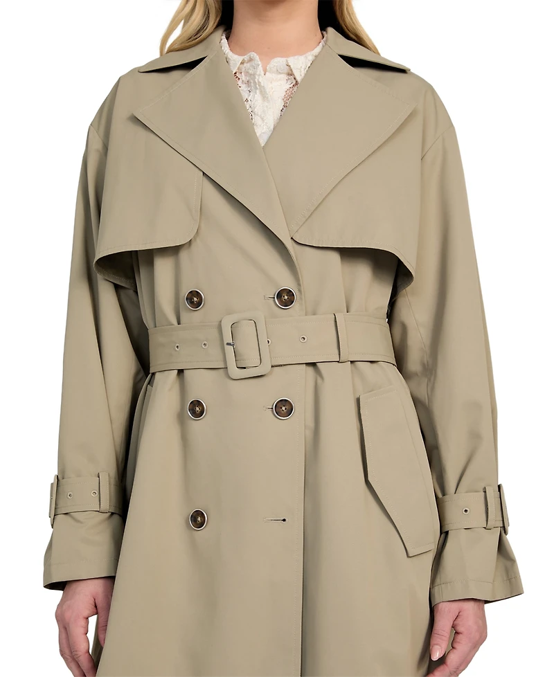 Guess Women's Belted Trench Coat