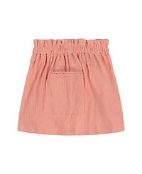Kids Headquarters Toddler and Little Girls 2-Piece Floral Embroidered Top Crinkle Knit Shorts Set