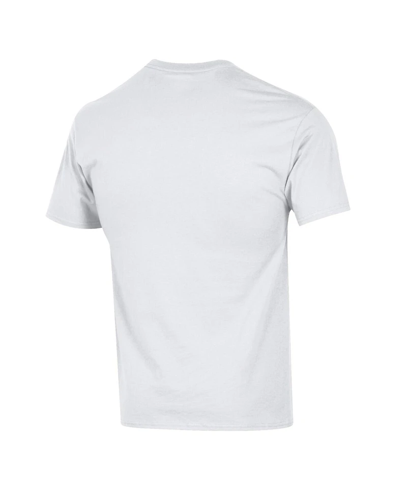 Champion Men's White North Carolina Tar Heels Chapel Bill Mascot T-Shirt