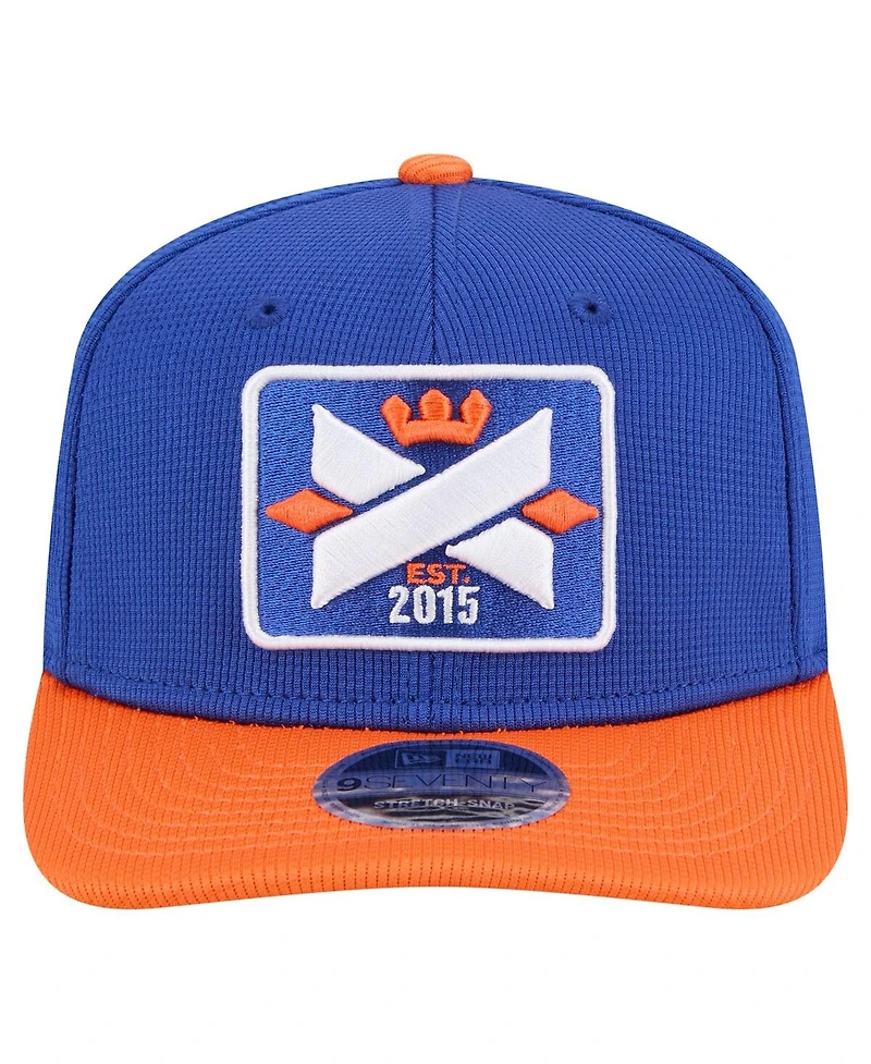 New Era Men's Blue/Orange Fc Cincinnati 2025 Jersey Hook 9SEVENTY Stretch-Snap Hat