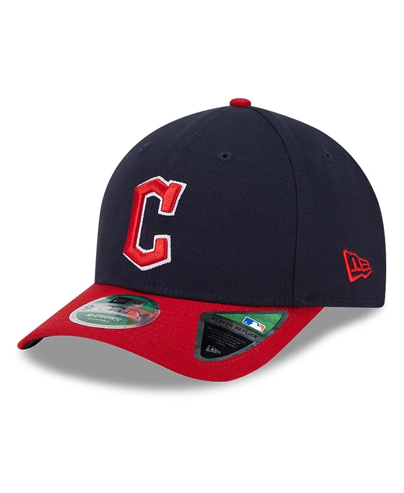 New Era Men's Navy Cleveland Guardians Player Replica 9FORTY Adjustable Hat