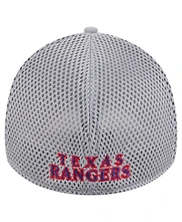 New Era Men's Gray Texas Rangers Linear 39THIRTY Flex-Fit Hat