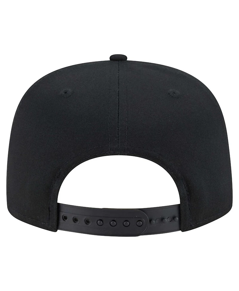 New Era Men's Black Cincinnati Bengals B-Dub Golfer Snapback Hat