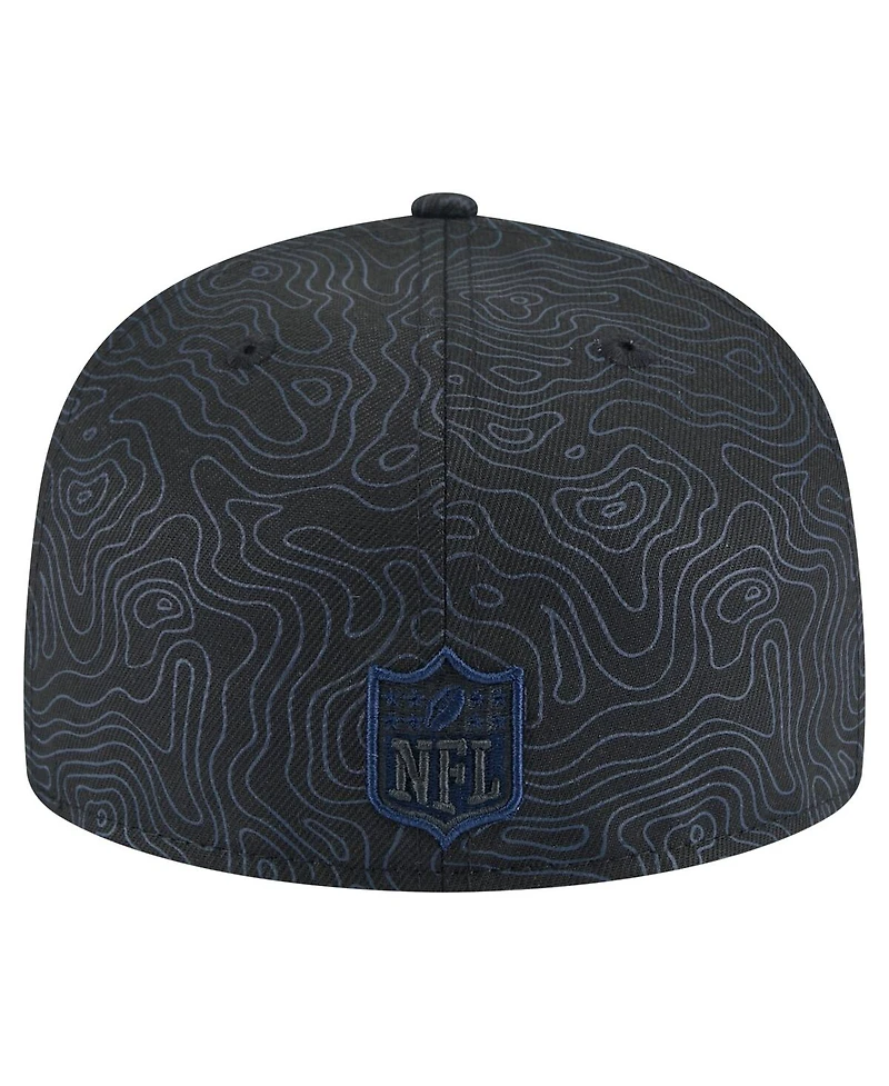 New Era Men's Black Tennessee Titans Geo 59FIFTY Fitted Hat