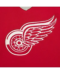 Mitchell & Ness Women's Red Detroit Wings Heritage Lace-Up Pullover Sweatshirt