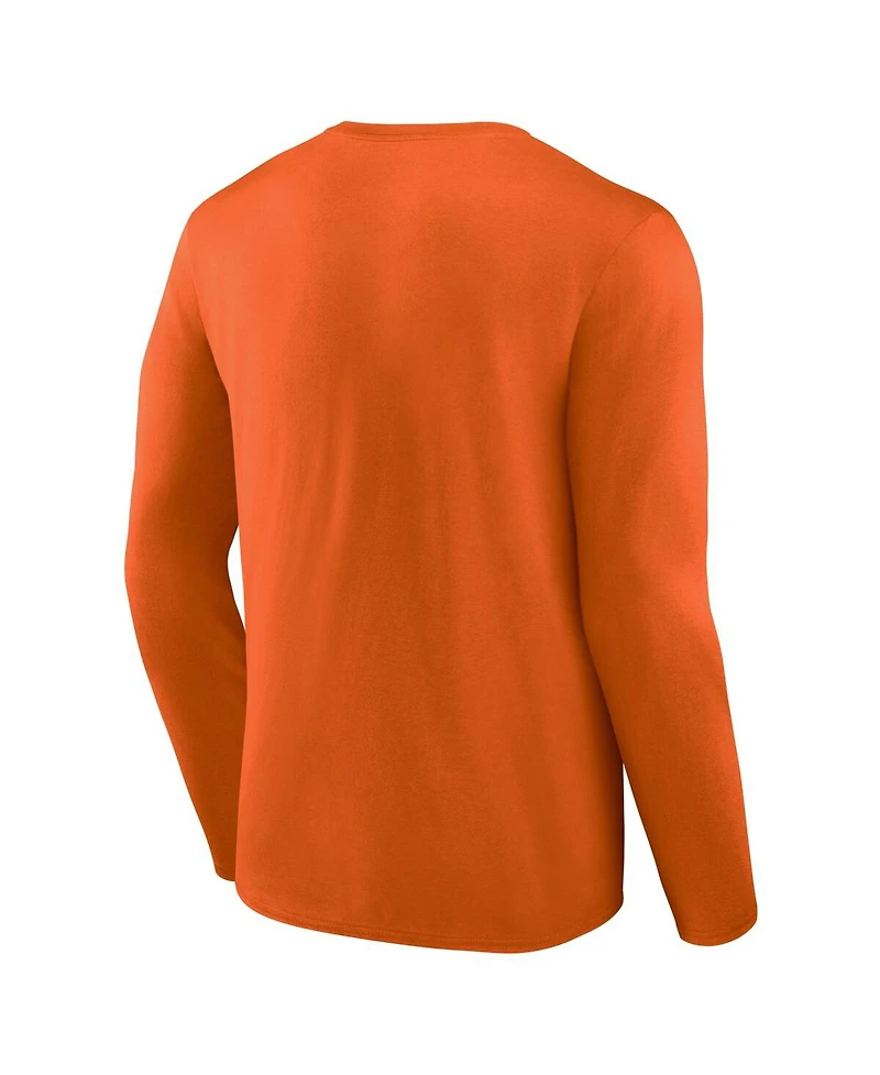 Fanatics Men's Orange Clemson Tigers Big Tall Vision Long Sleeve T-Shirt