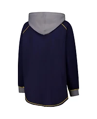 Fanatics Women's Navy Michigan Wolverines Plus Boom Pullover Hoodie