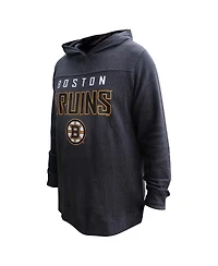 Profile Women's David Pastrnak Black Boston Bruins Plus Name Number Thermal Pullover Hoodie