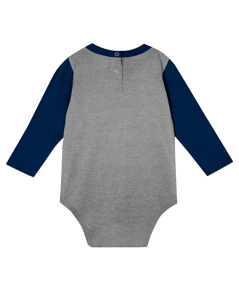 Outerstuff Baby Boys and Girls 2-Piece Penn State Nittany Lions Double Up Long Sleeve Bodysuit Pant Set