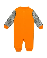 Outerstuff Baby Boys and Girls Tennessee Orange Volunteers Playbook Color Block Long Sleeve Coveralls