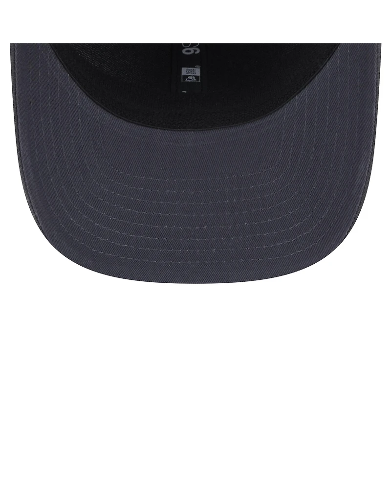 New Era Men's Graphite Los Angeles Lakers Team Elevated Patch 9SEVENTY Adjustable Hat