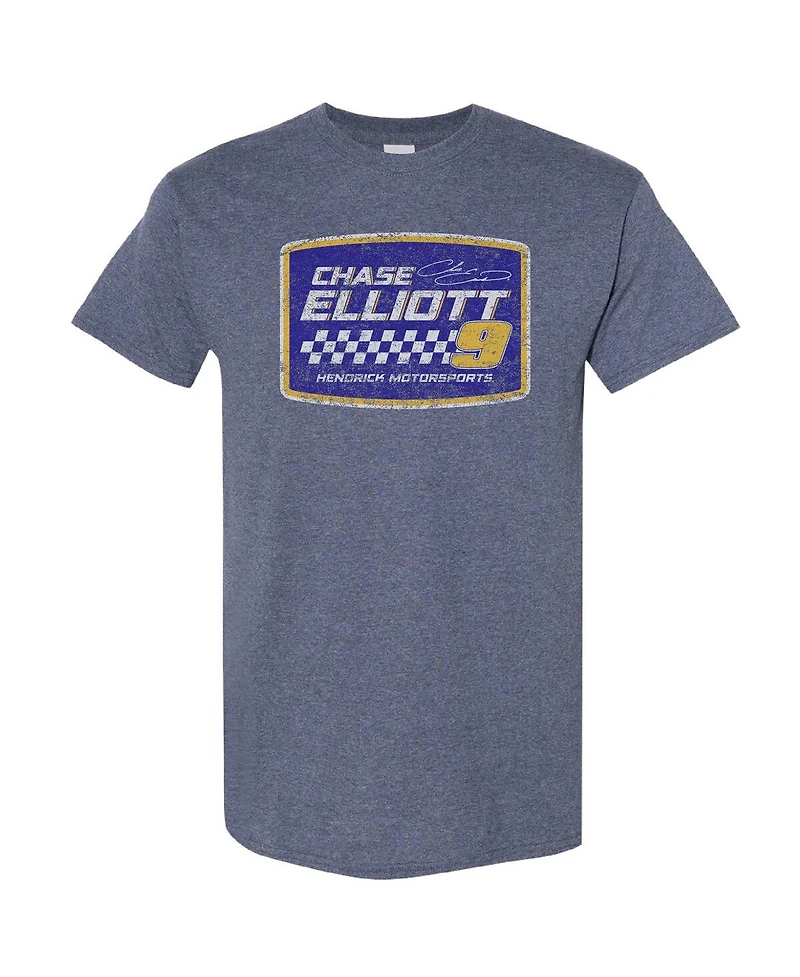 Hendrick Motorsports Team Collection Men's Heather Navy Chase Elliott Vintage T-Shirt