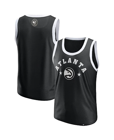 Fanatics Men's Black Atlanta Hawks Mesh Tank Top