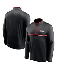 Fanatics Men's Black D.c. United Lineup Quarter-Zip Jacket