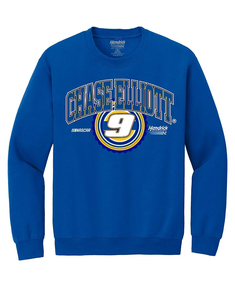 Hendrick Motorsports Team Collection Men's Royal Chase Elliott Name Number Sweatshirt