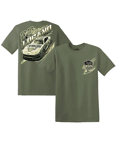 Team Penske Men's Green Joey Logano Military Car T-Shirt