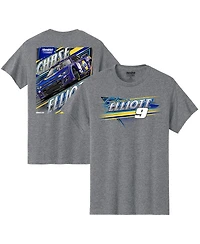 Hendrick Motorsports Team Collection Men's Heather Gray Chase Elliott Car T-Shirt