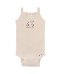 Gerber Baby Girls 4-Pack Sleeveless Onesies Bodysuits