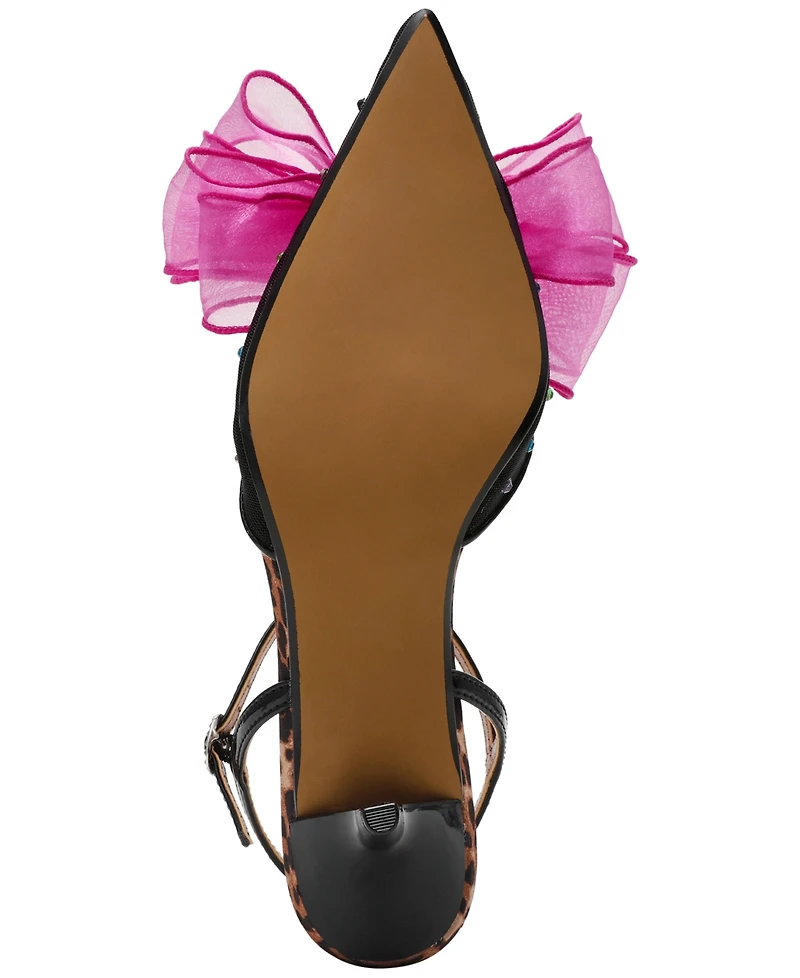 Betsey Johnson Women's Lillyan T-Strap Kitten-Heel Pumps