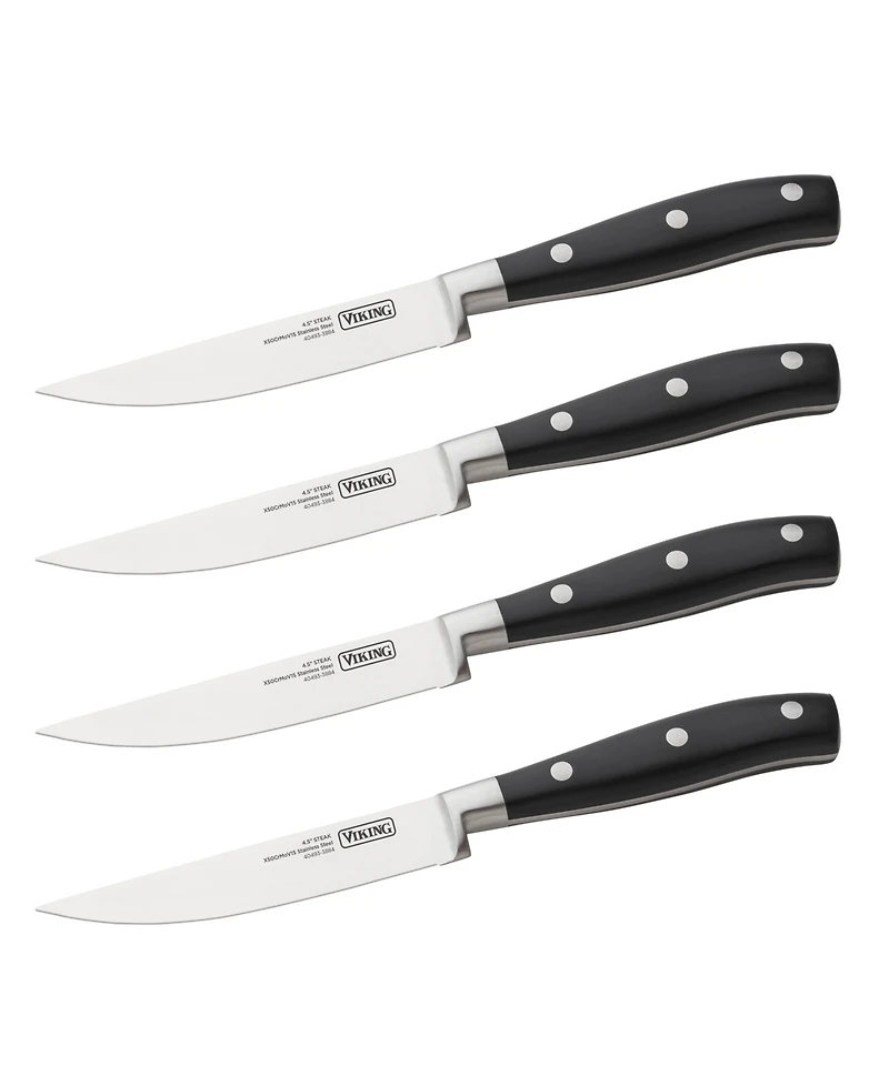 Viking Stainless Steel 4-Pc. Steak Knife Set