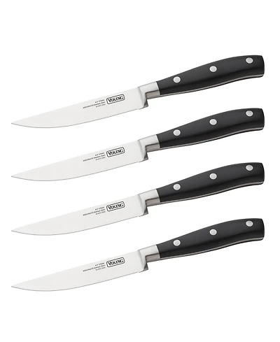 Viking Stainless Steel 4-Pc. Steak Knife Set