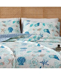 Linery & Co. Coastal Microfiber Quilt Set With Shams