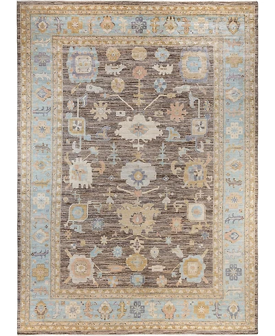 Adorn Hand Woven Rugs Colorful Oushak M1945 9'10''x13'9'' Area Rug