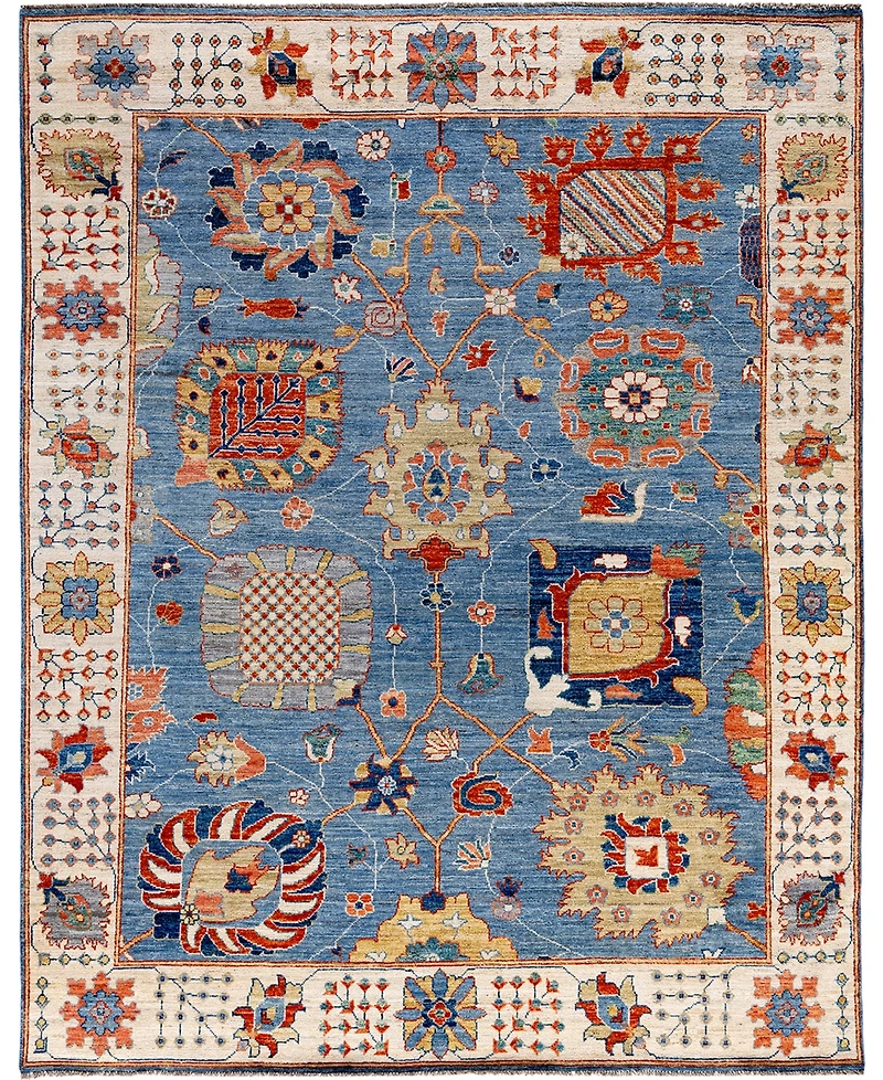 Adorn Hand Woven Rugs Colorful Oushak M1945 8'x10' Area Rug