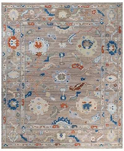 Adorn Hand Woven Rugs Colorful Oushak M1945 8'2''x9'9'' Area Rug