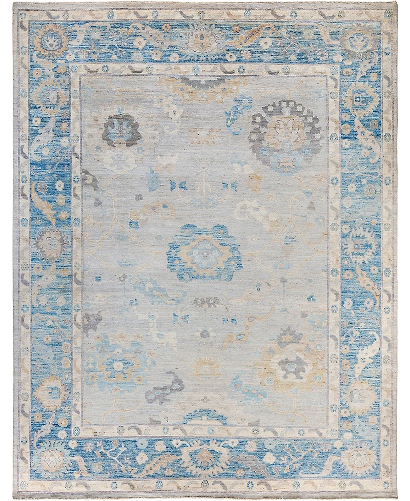 Adorn Hand Woven Rugs Colorful Oushak M1945 9'3''x11'10'' Area Rug