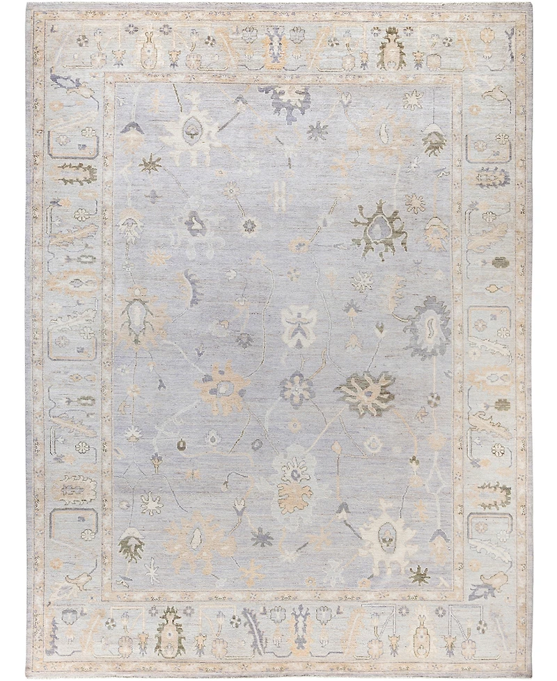 Adorn Hand Woven Rugs Colorful Oushak M1945 9'2''x11'10'' Area Rug