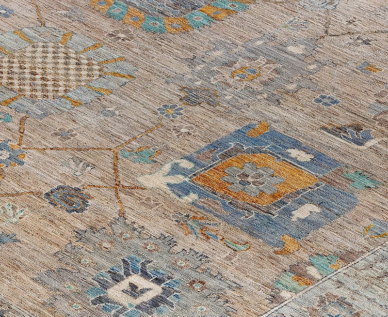 Adorn Hand Woven Rugs Colorful Oushak M1945 7'11''x9'10'' Area Rug