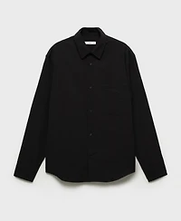 Mango Men's Regular-Fit Creased-Effect Shirt