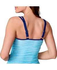 Free Country Women's Double Strap Tankini Top