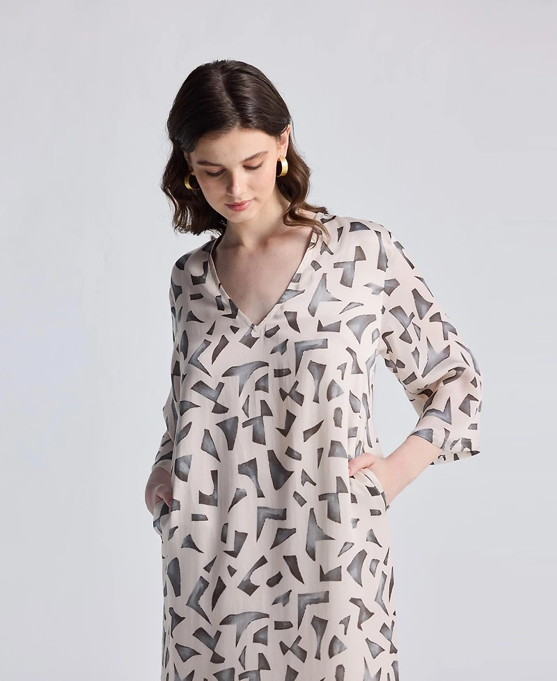 Reistor Women's Maxi Dress with Side Slits Mosaic