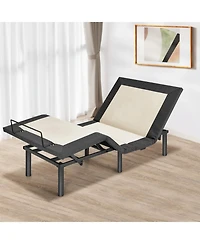 Twin Size Adjustable Bed Base Electric Bed Frame with Massage Modes