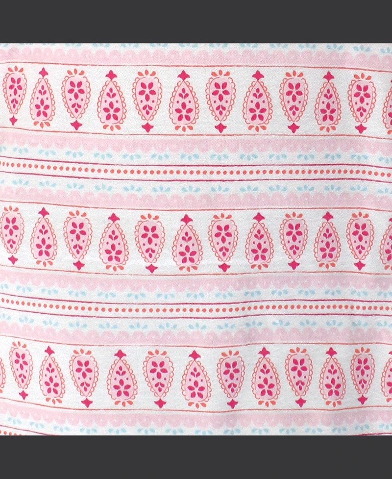 Little Treasure Baby Girls Cozy Interlock 4-Pack Gowns