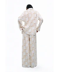 Nocturne Women's Belted Embroidered Jacket