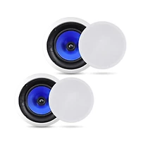 Pyle PIC8E 8" In-Wall/In-Ceiling Dual 2-Way Stereo Speakers - 300W, Pair