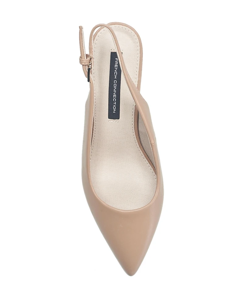 French Connection Ladies Quinn Slingback Kitten Heel
