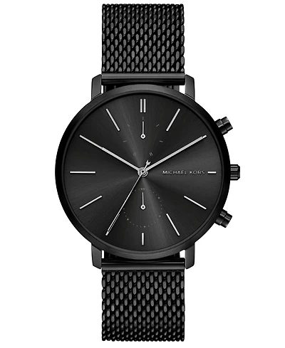 Michael Kors Men's Blake Multifunction Black Ip Mesh Watch, 42mm